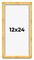 Panoramic Minimalist Shadow Box Gold Picture Frame - UV Acrylic, Backing, Hanging Hardware